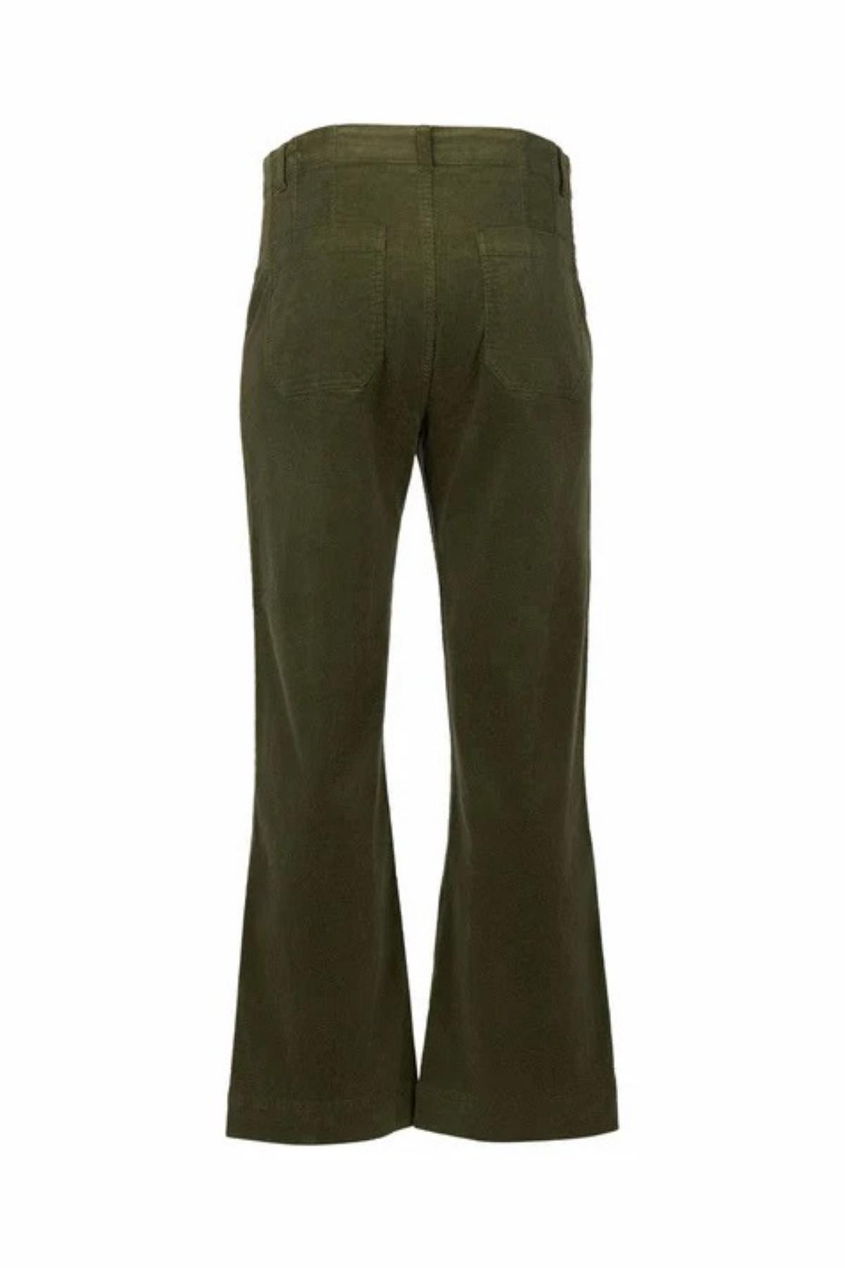 Vassalli Daily Cord Straight Leg Ankle Grazer Jean in Deep Sage