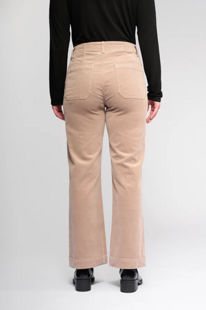 Vassalli Daily Cord Straight Leg Ankle Grazer Jean in Twig