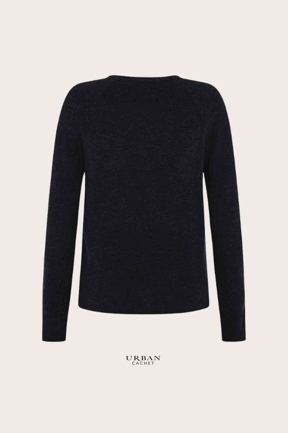 Mansted Denmark Ivory Raglan Cardi in Black