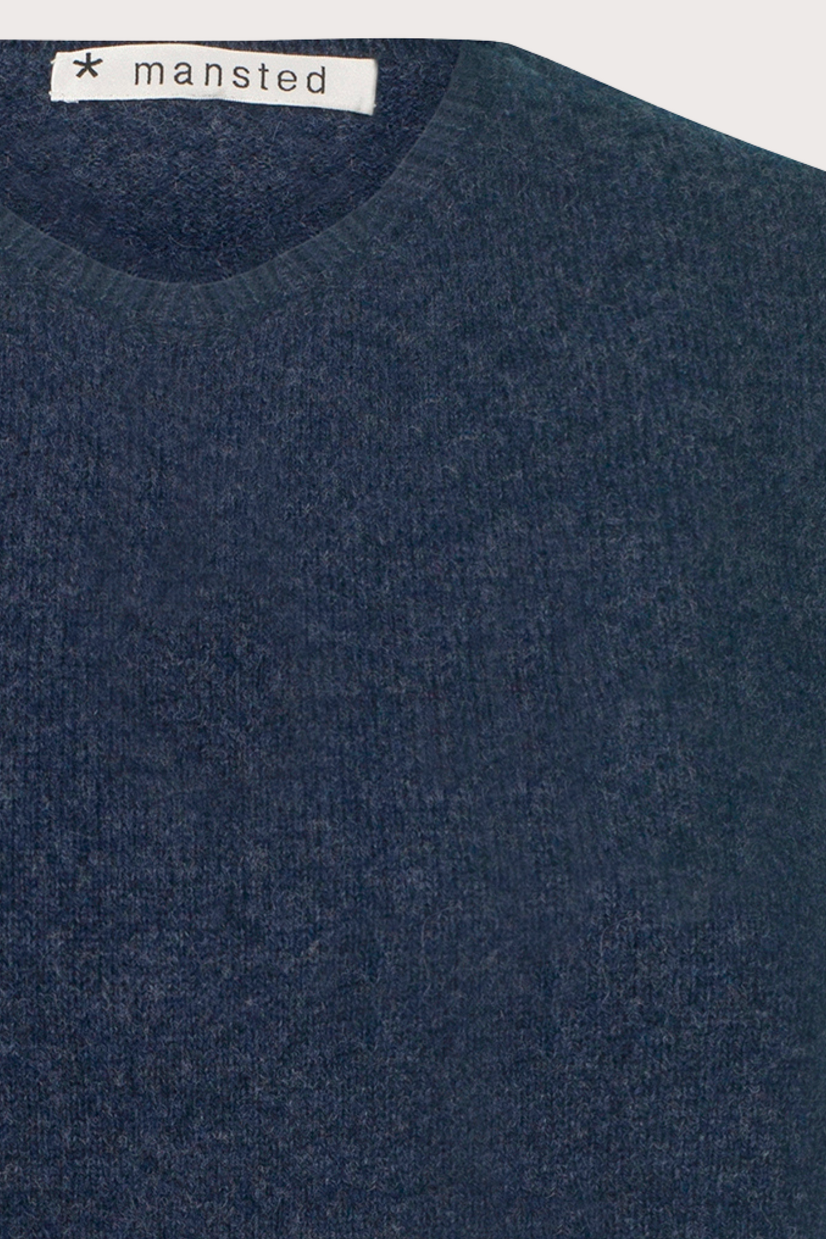 Mansted Denmark Mitos Lambswool Crew Vest in Soft Blue