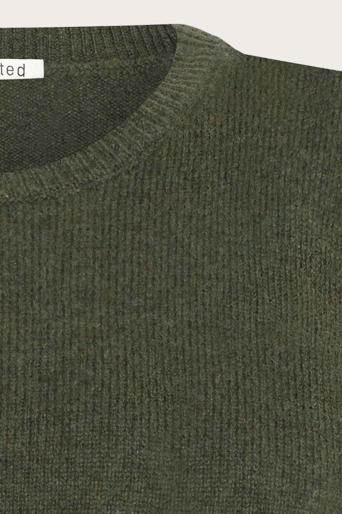 Mansted Denmark Mitos Lambswool Crew Vest in Forest