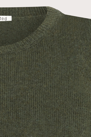 Mansted Denmark Mitos Lambswool Crew Vest in Forest