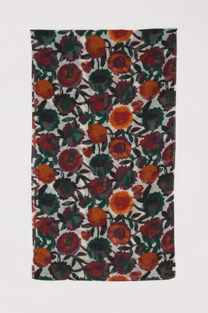 Seasalt Cornwall Pretty Circle Scarf in Figurative Floral Aran