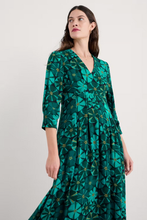 Seasalt Cornwall Etta Dress in Handicraft Flowers Onyx