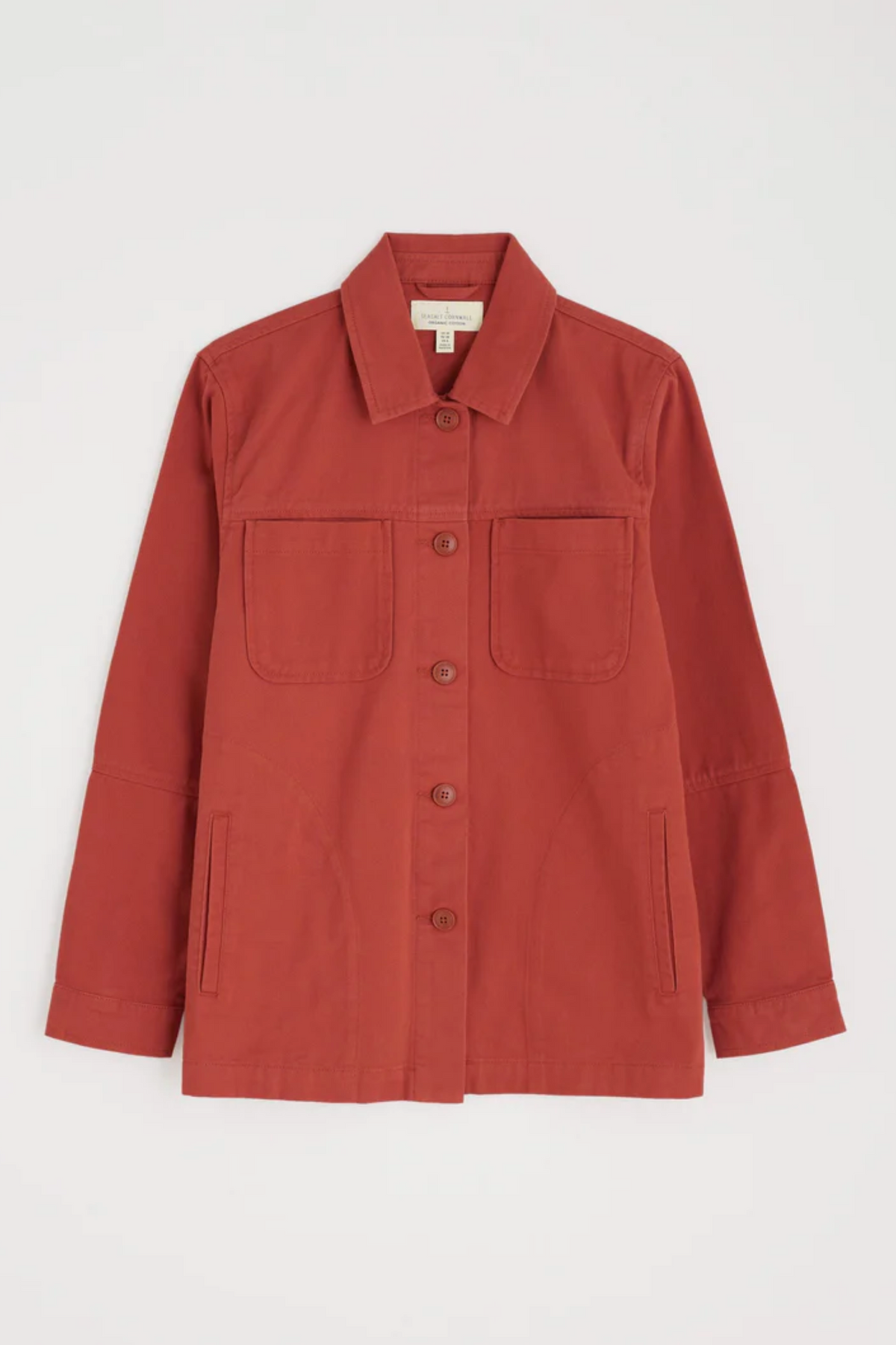 Seasalt Cornwall Long Field Jacket in Dark Cinnamon