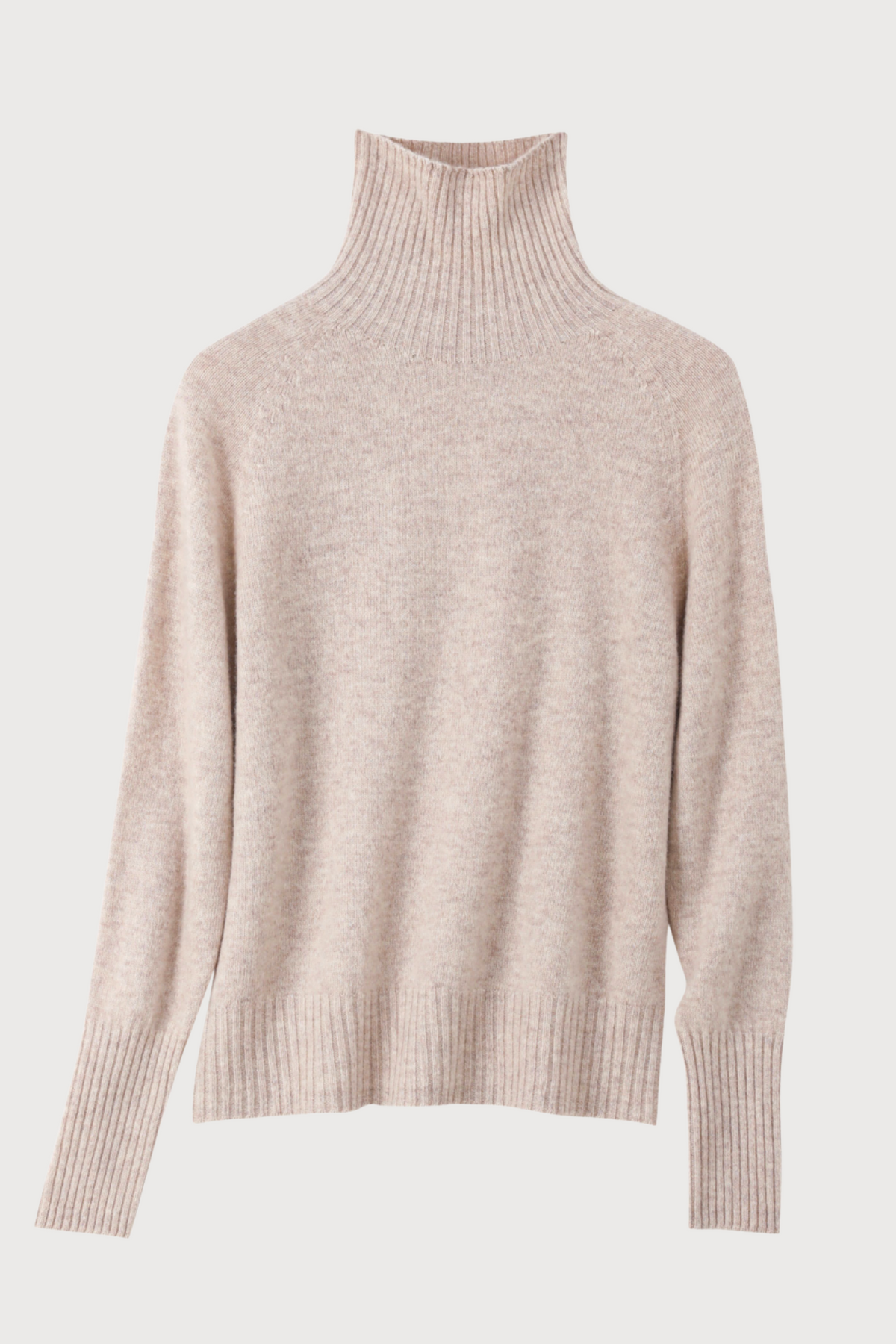 Stitch + Story Wool Funnel knit in Oatmeal