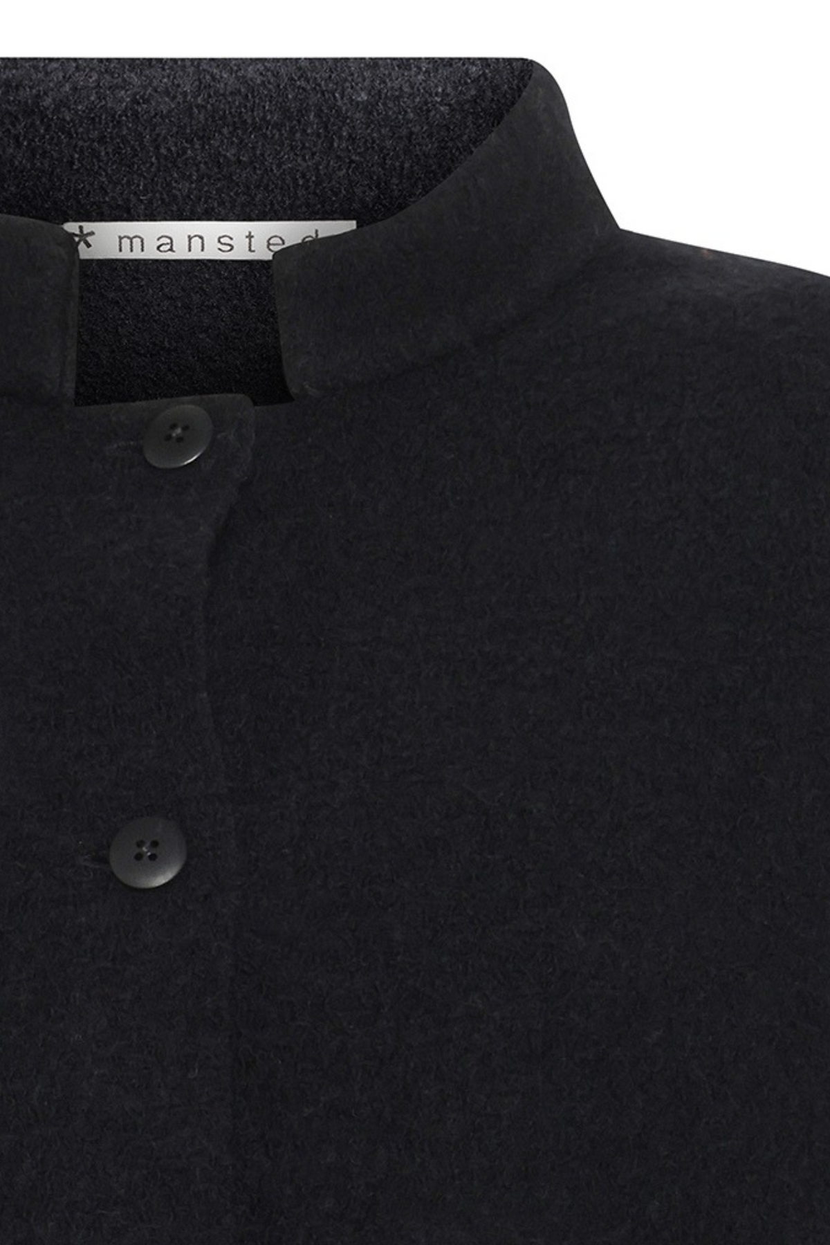 Mansted Denmark Bona Boiled Wool Jacket in Black