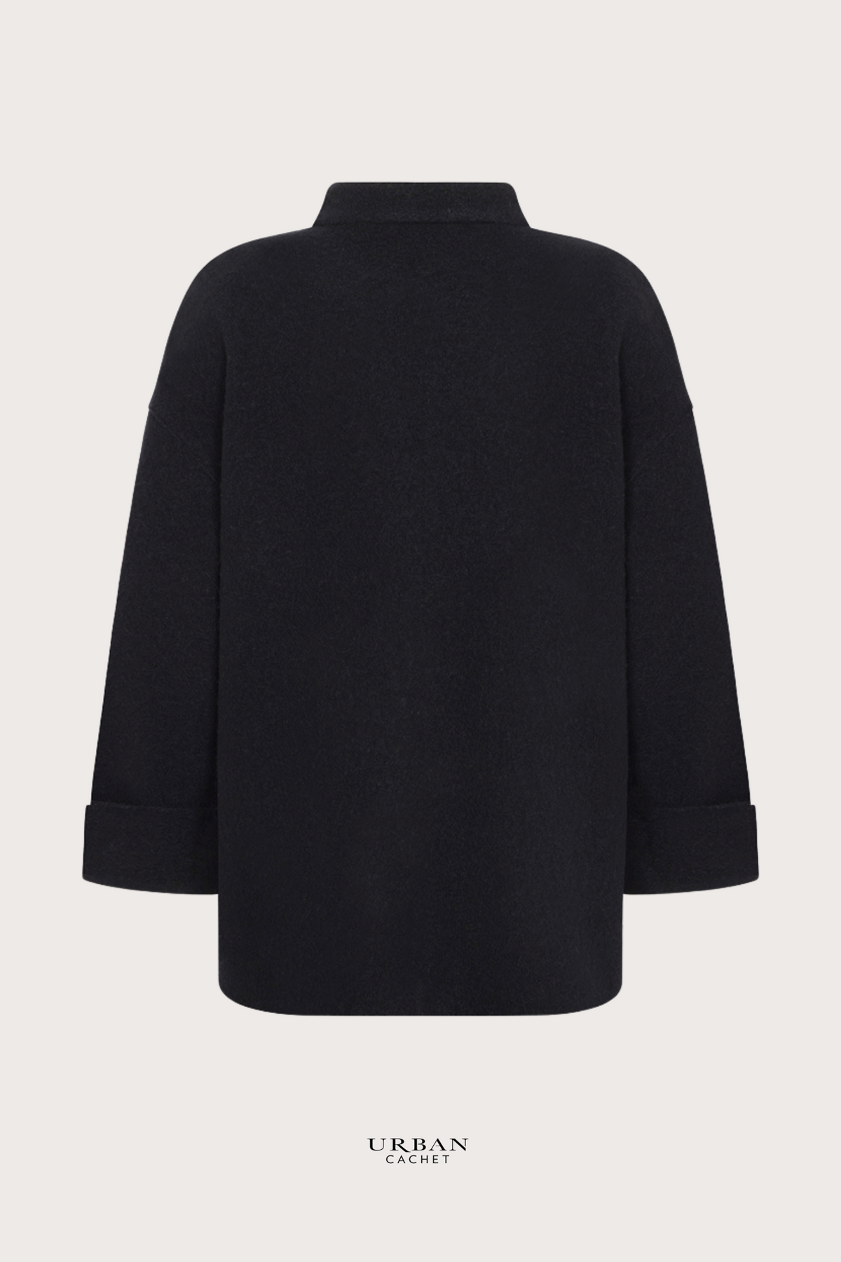 Mansted Denmark Bona Boiled Wool Jacket in Black