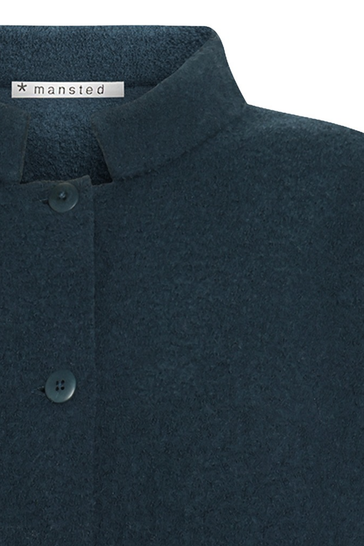 Mansted Denmark Bona Boiled Wool Jacket in Dark Aqua