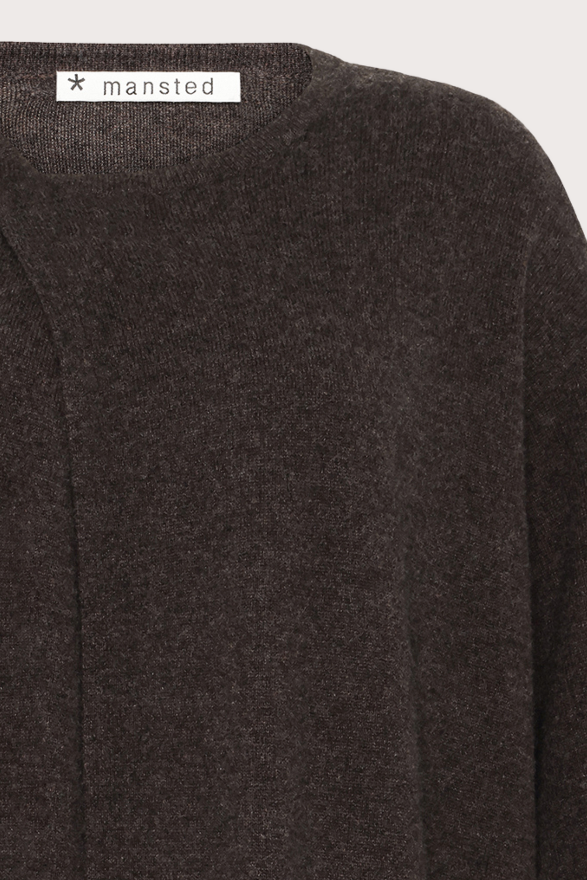 Mansted Denmark Harmony Yak Blend Clutch Cardi in Dark Brown
