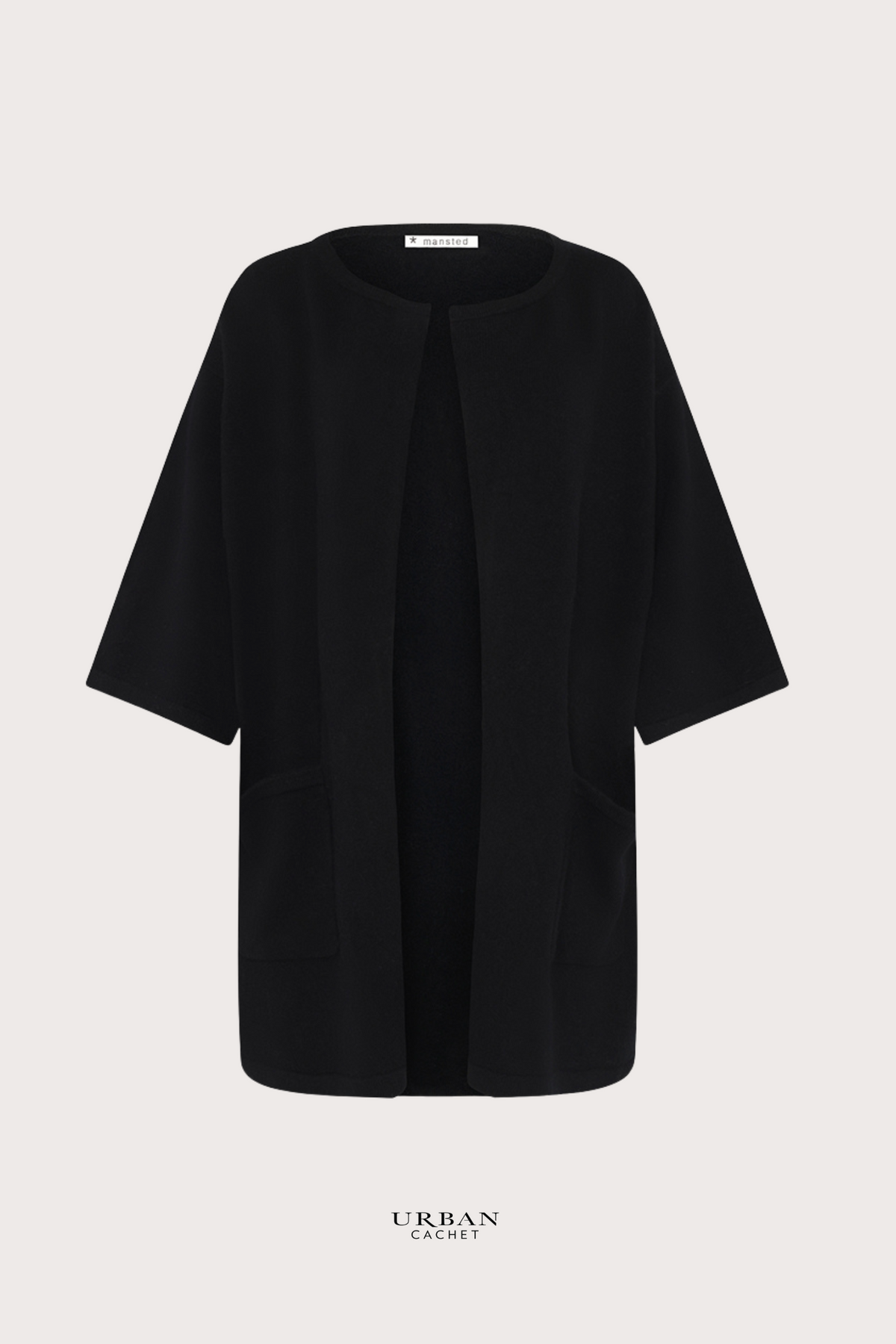 Mansted Denmark Harmonry Yak Blend Clutch Cardi in Black