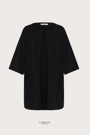 Mansted Denmark Harmonry Yak Blend Clutch Cardi in Black