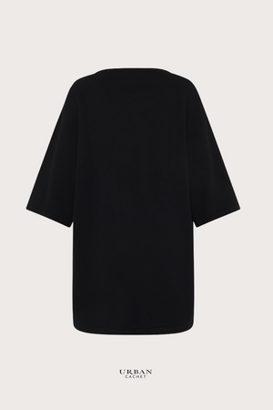 Mansted Denmark Harmonry Yak Blend Clutch Cardi in Black