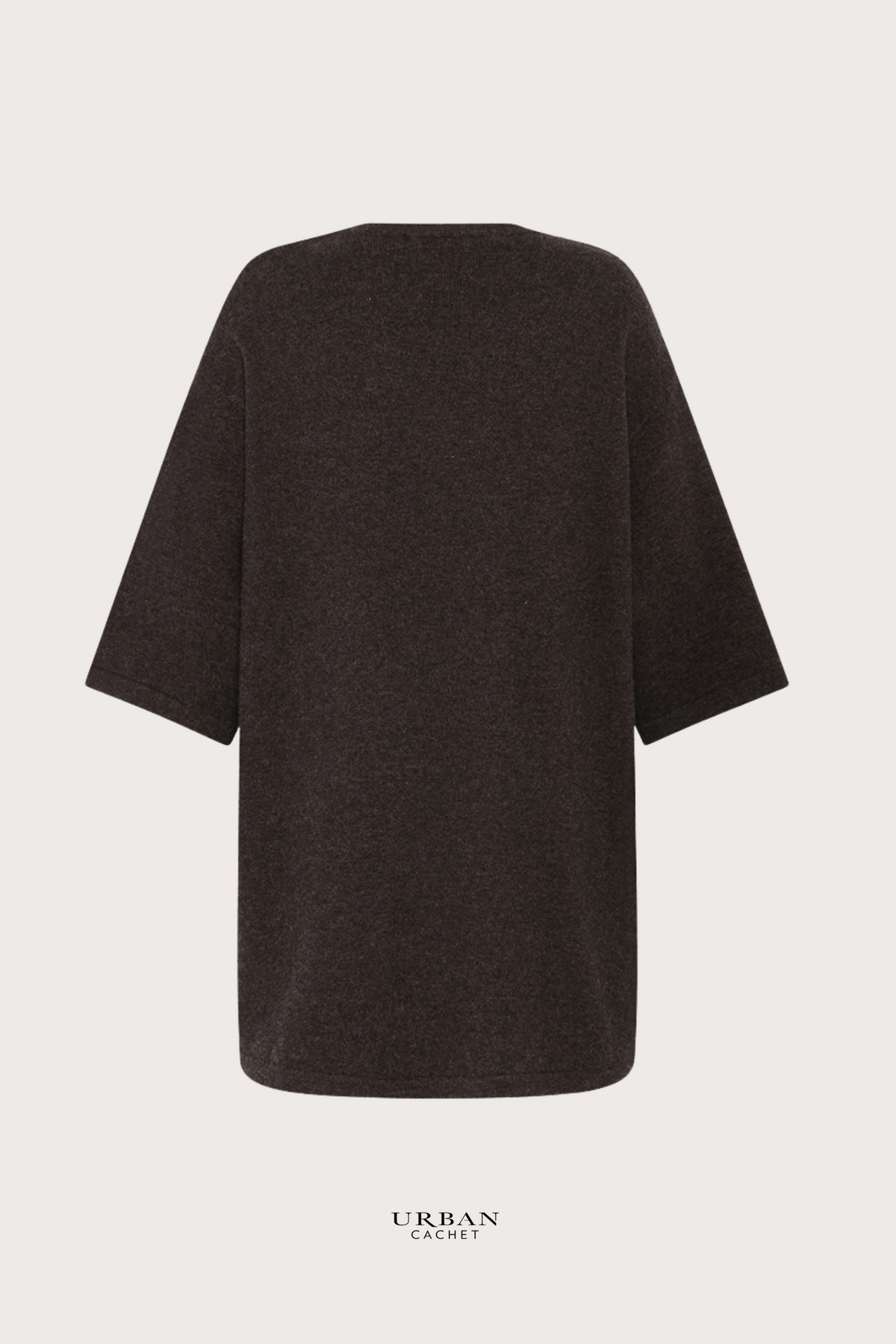 Mansted Denmark Harmony Yak Blend Clutch Cardi in Dark Brown
