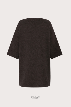 Mansted Denmark Harmony Yak Blend Clutch Cardi in Dark Brown