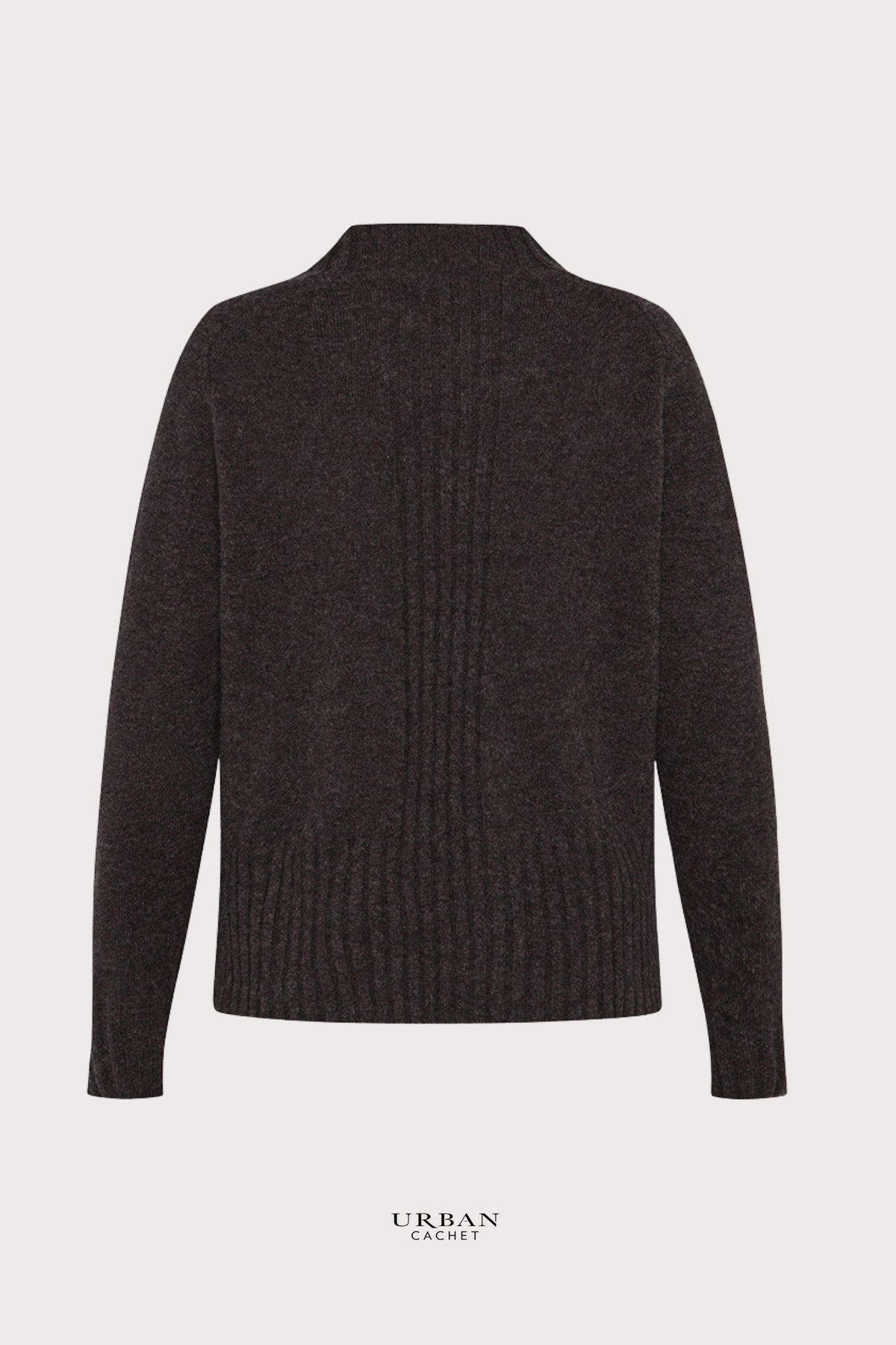 Mansted Denmark Hay Yak Blend Crew in Dark Brown