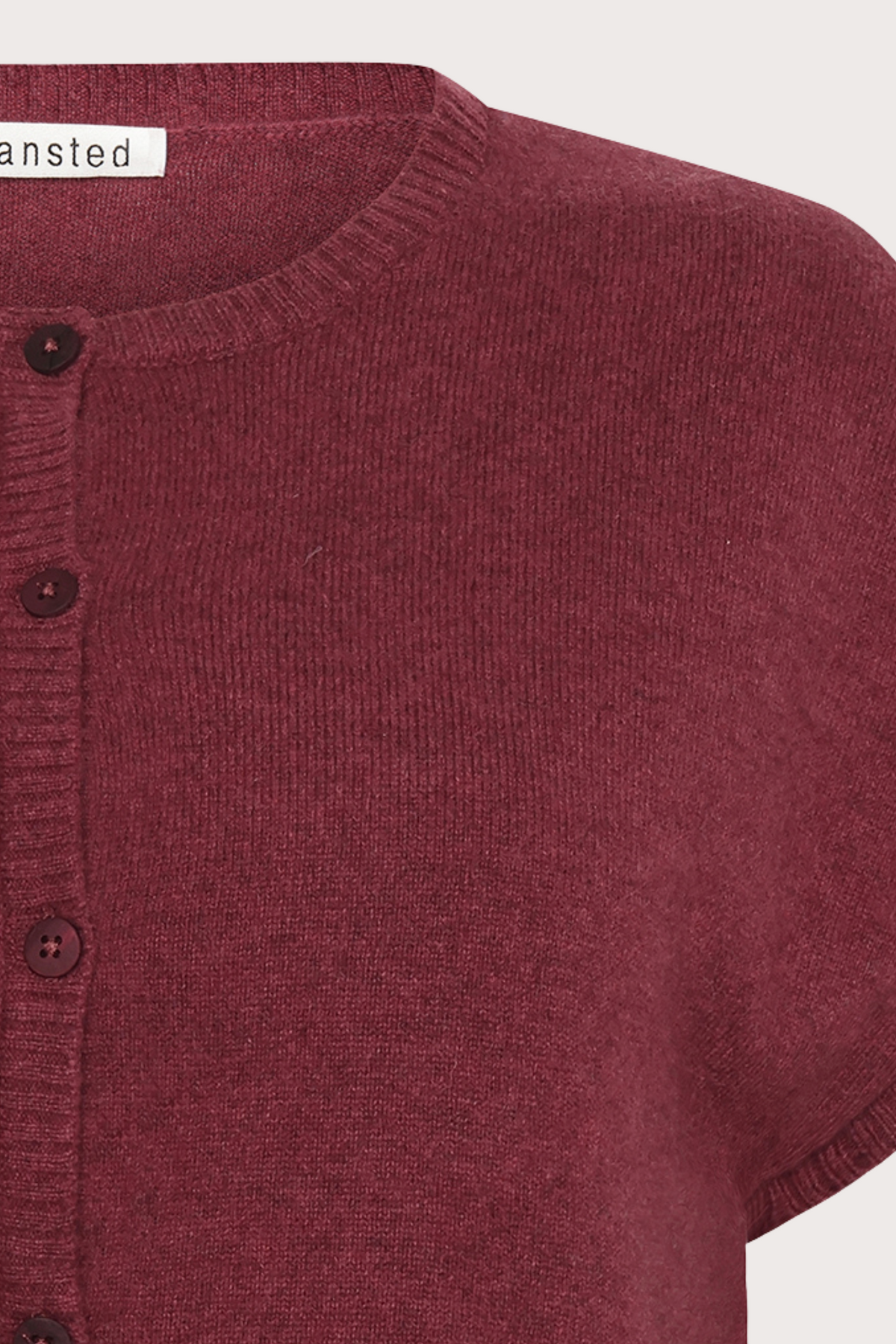 Mansted Denmark Haiku Yak Blend Vest in Ruby