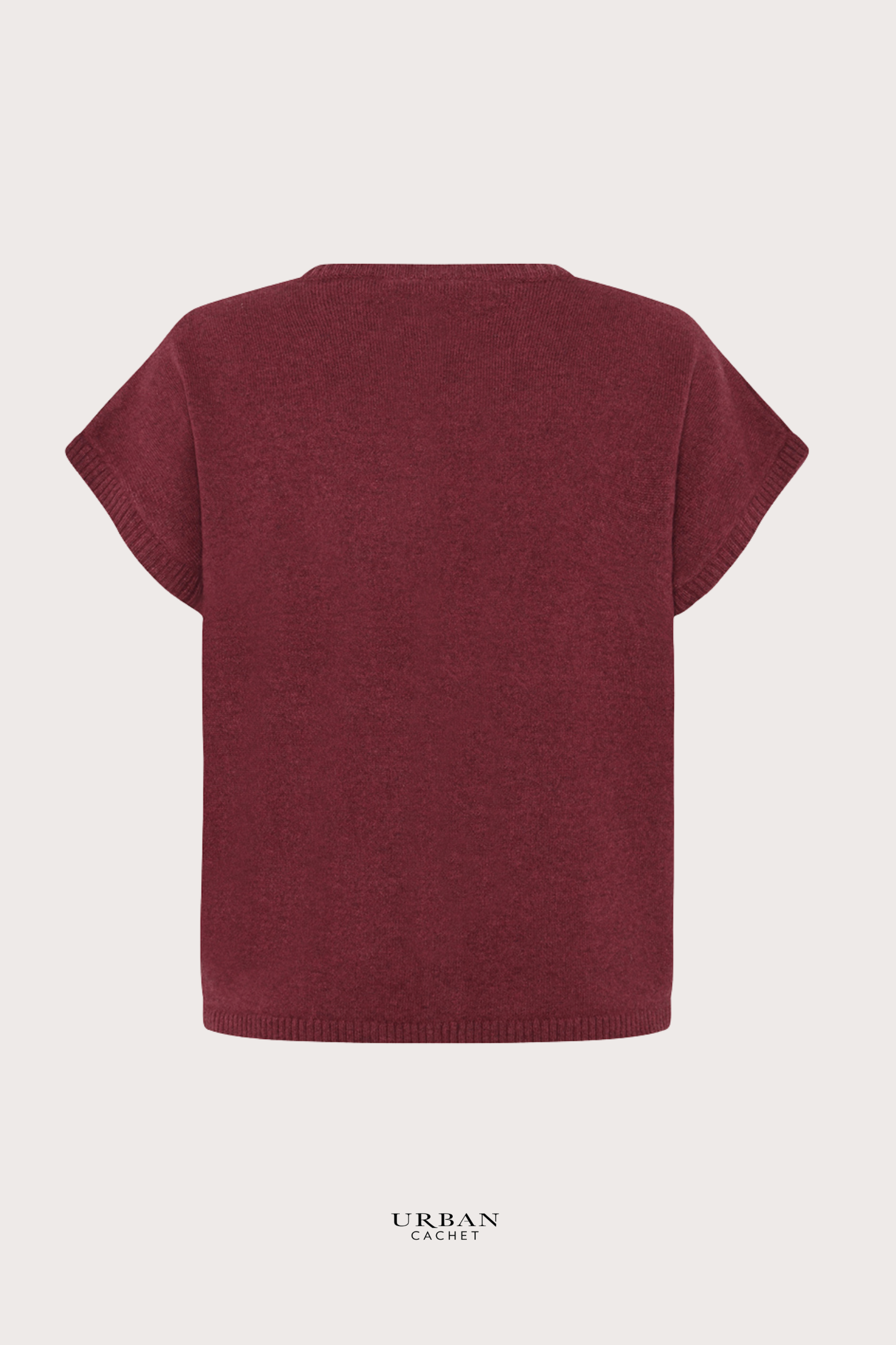 Mansted Denmark Haiku Yak Blend Vest in Ruby