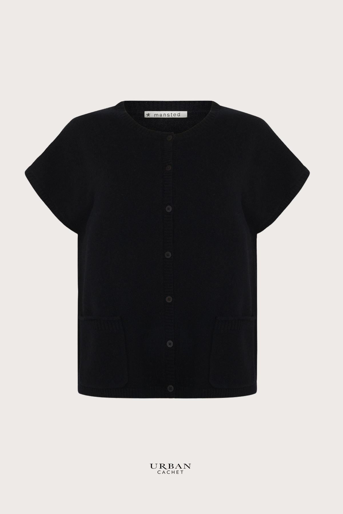Mansted Denmark Haiku Yak Blend Vest in Black