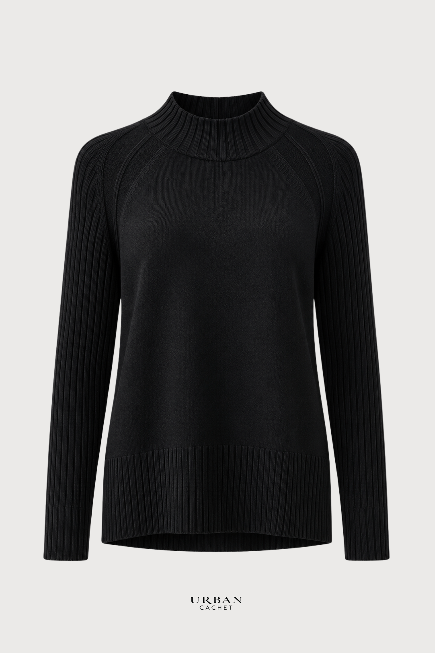Foil Tread Carefully Sweater in Black