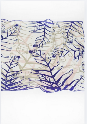 Tradition Textiles 100% Silk Fern Layers Scarf