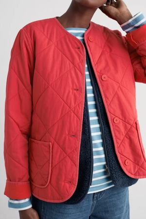 Seasalt Cornwall Swift Barn Jacket in Tomato