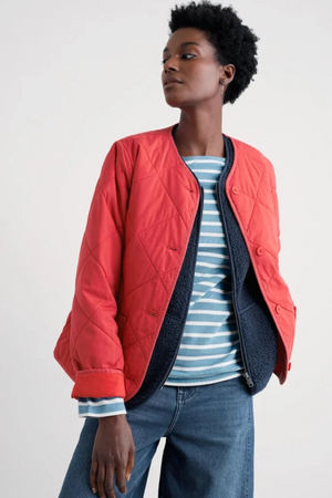 Seasalt Cornwall Swift Barn Jacket in Tomato