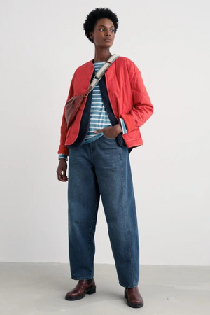 Seasalt Cornwall Swift Barn Jacket in Tomato