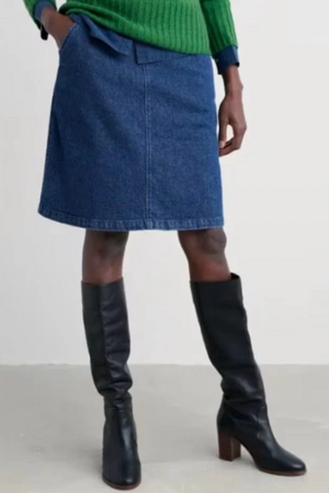 Seasalt Dovetail Skirt in Mid Wash Tide