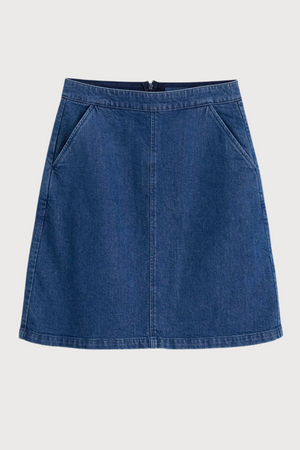 Seasalt Dovetail Skirt in Mid Wash Tide