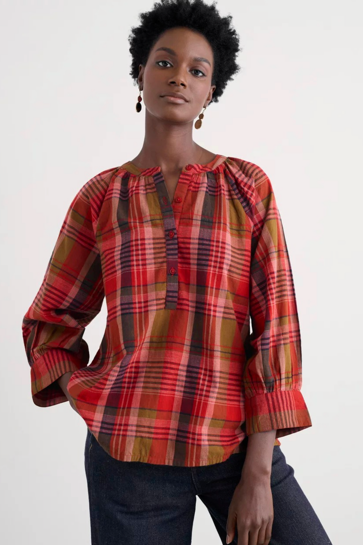 Seasalt Moor Grass Shirt in Spring Squall Squash