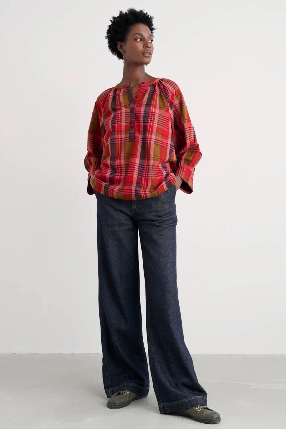 Seasalt Moor Grass Shirt in Spring Squall Squash