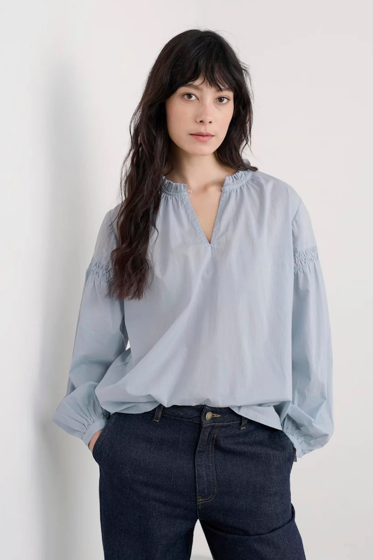 Seasalt Gwel Top in Blue Fog