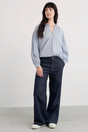 Seasalt Gwel Top in Blue Fog