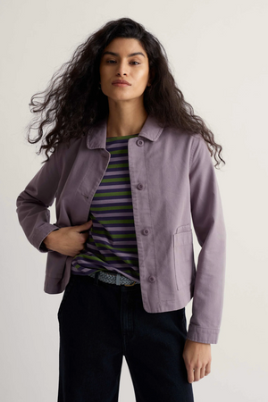 Seasalt Cornwall Coombe Lane Jacket in Grape Thistle