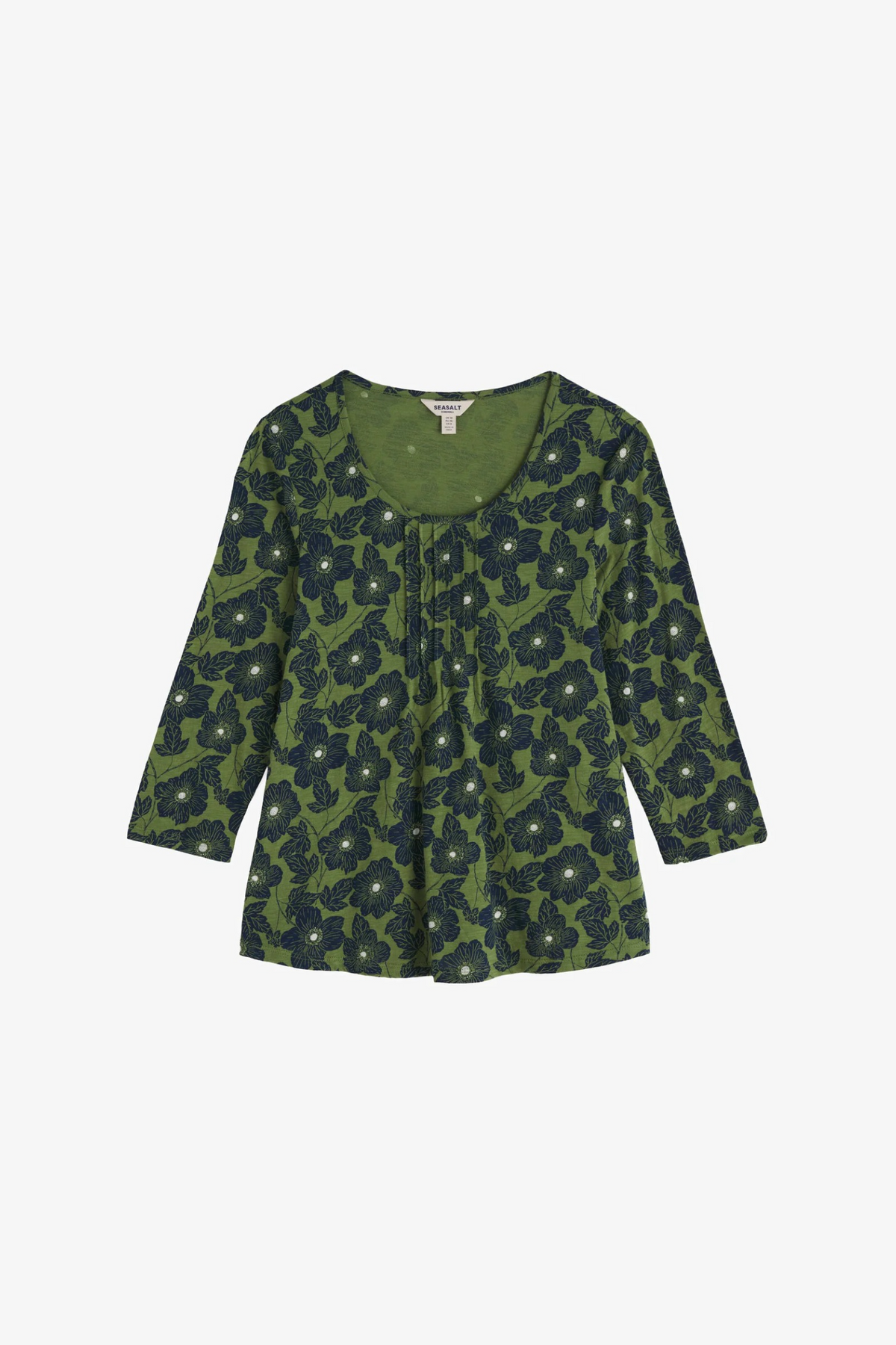 Seasalt Cornwall Penhollow Top in Anemone Sketch Cedar Green