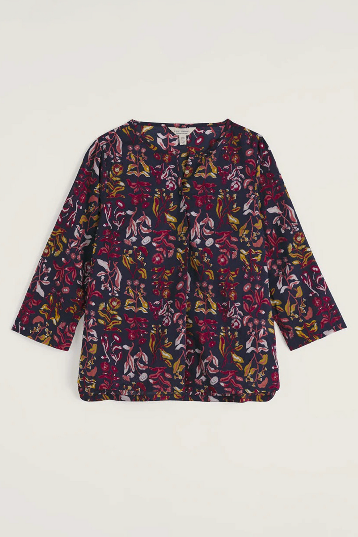 Seasalt Cornwall Watercolour Sketch Top in Inky Botanical Maritime