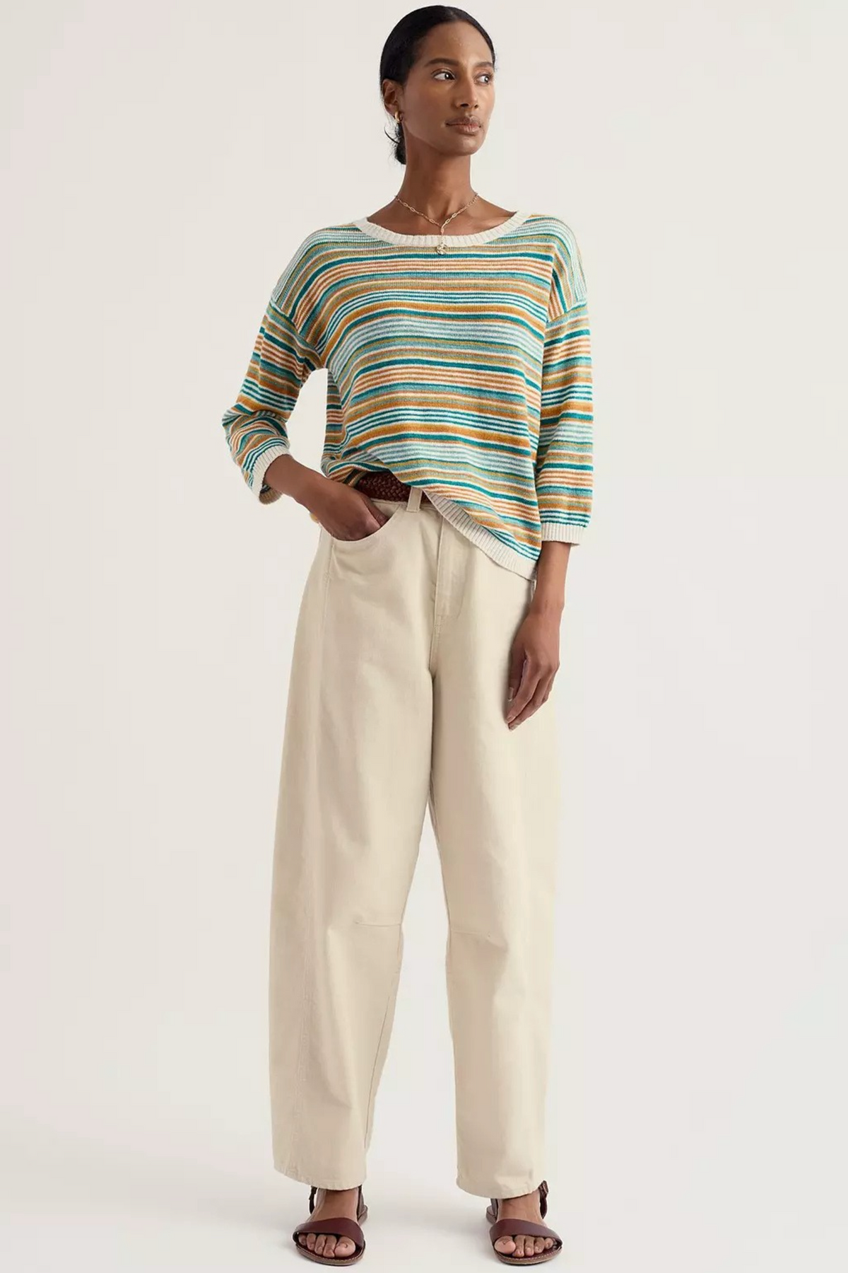 Seasalt Knavock Jumper in Dittany Amber Multi