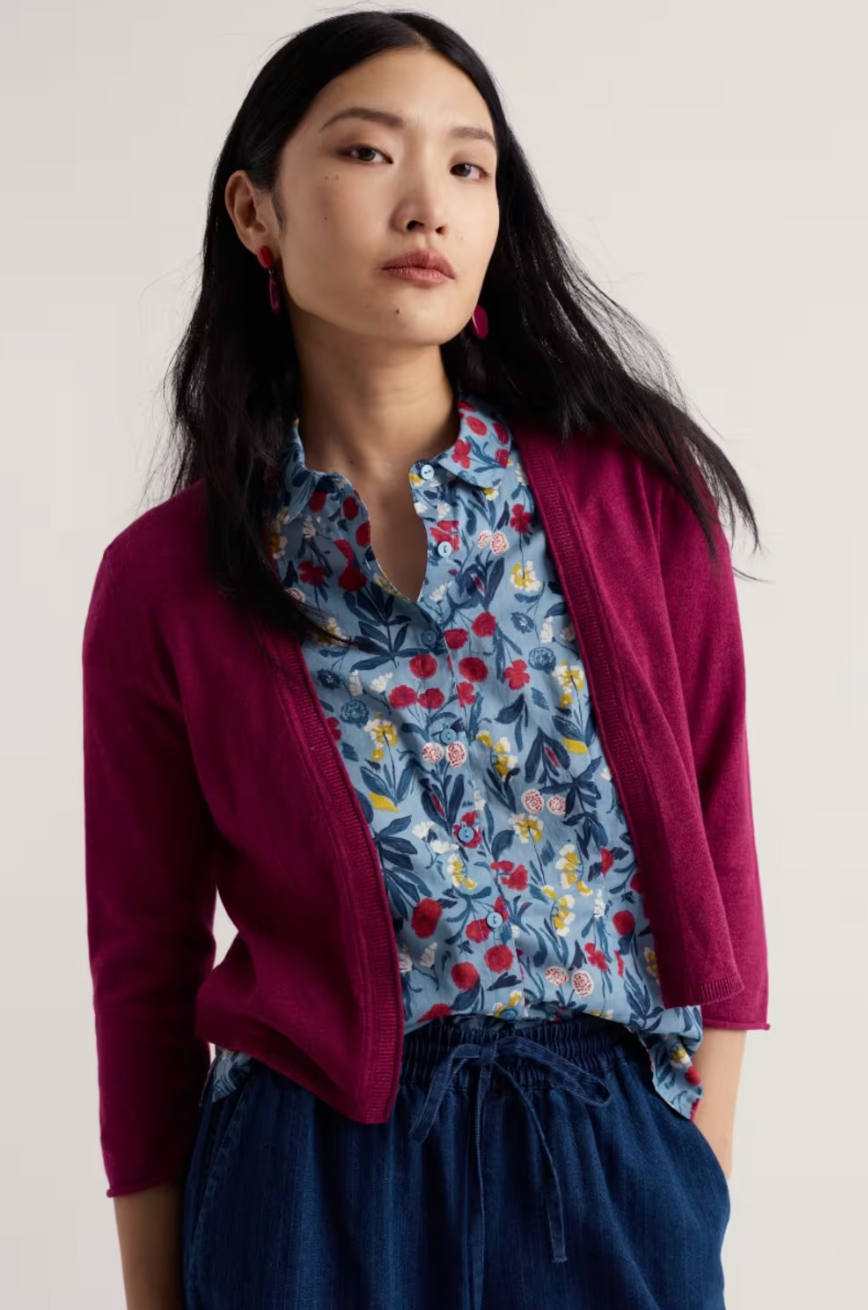 Seasalt Cornwall Vanessa Cardigan in Dark Freesia
