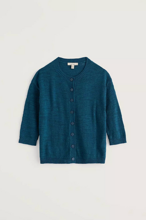 Seasalt Cornwall Pentire Steps Cardigan in Ocean Drift