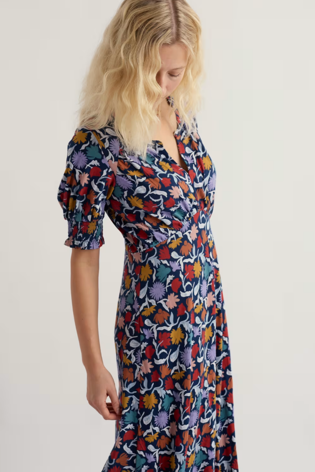 Seasalt Cornwall Fenil Dress in Garden Floral Sea Cave