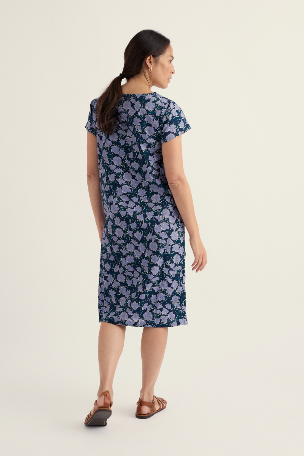 Seasalt Cornwall River Cove Dress in Garden Floral Bellflower