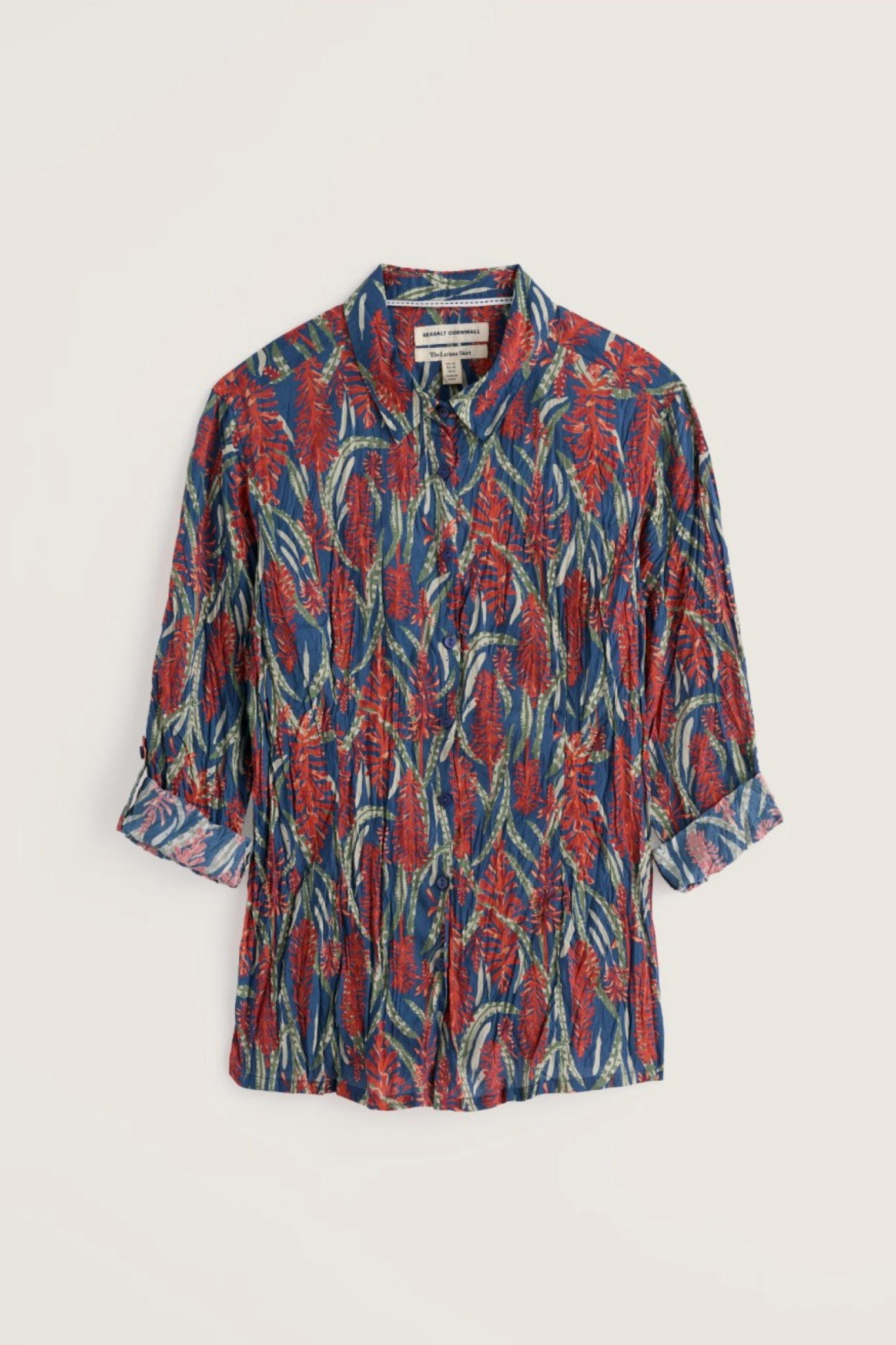 Seasalt Cornwall Larissa Shirt in Red Hot Poker Dusk