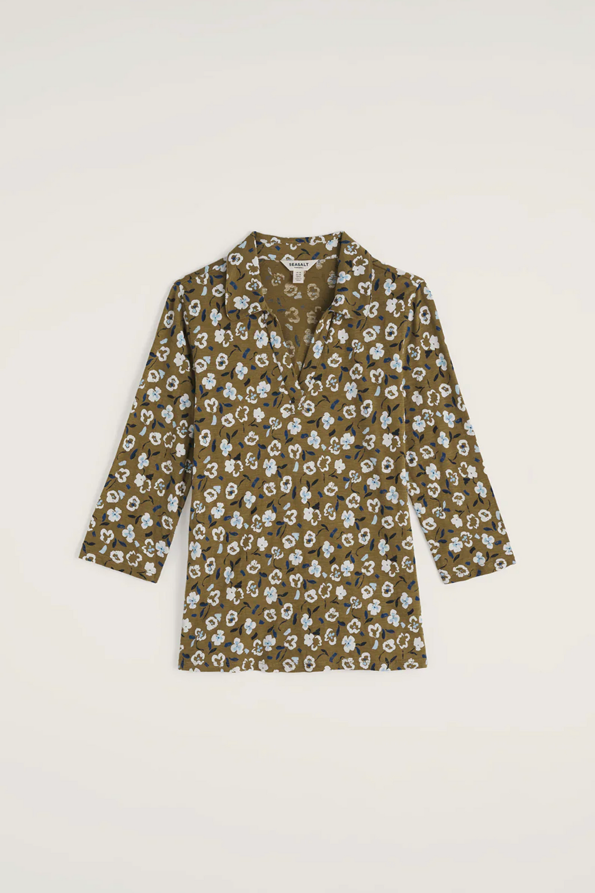 Seasalt Cornwall Wavecrest Shirt in Arty Pansy Seagrass