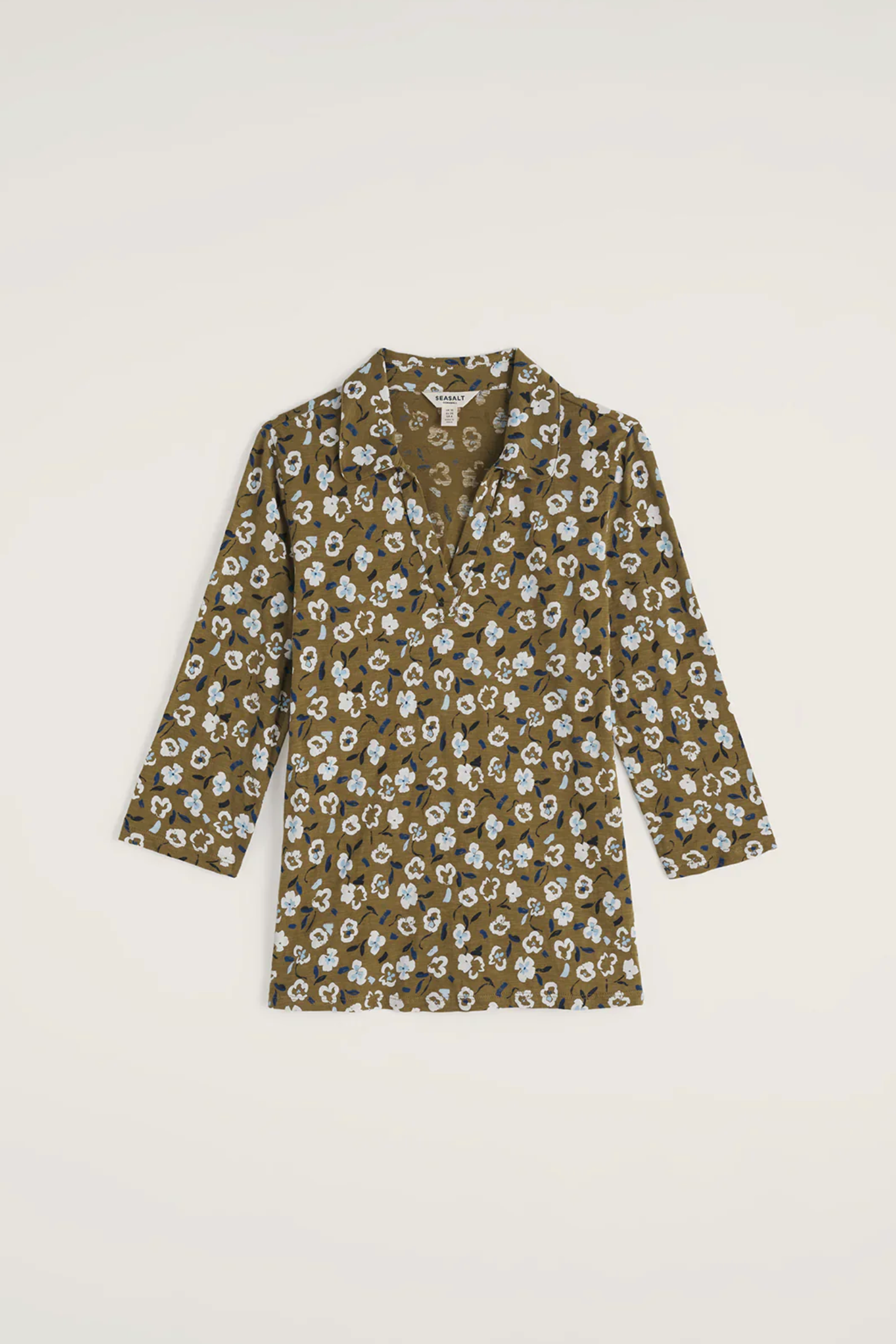 Seasalt Cornwall Wavecrest Shirt in Arty Pansy Seagrass