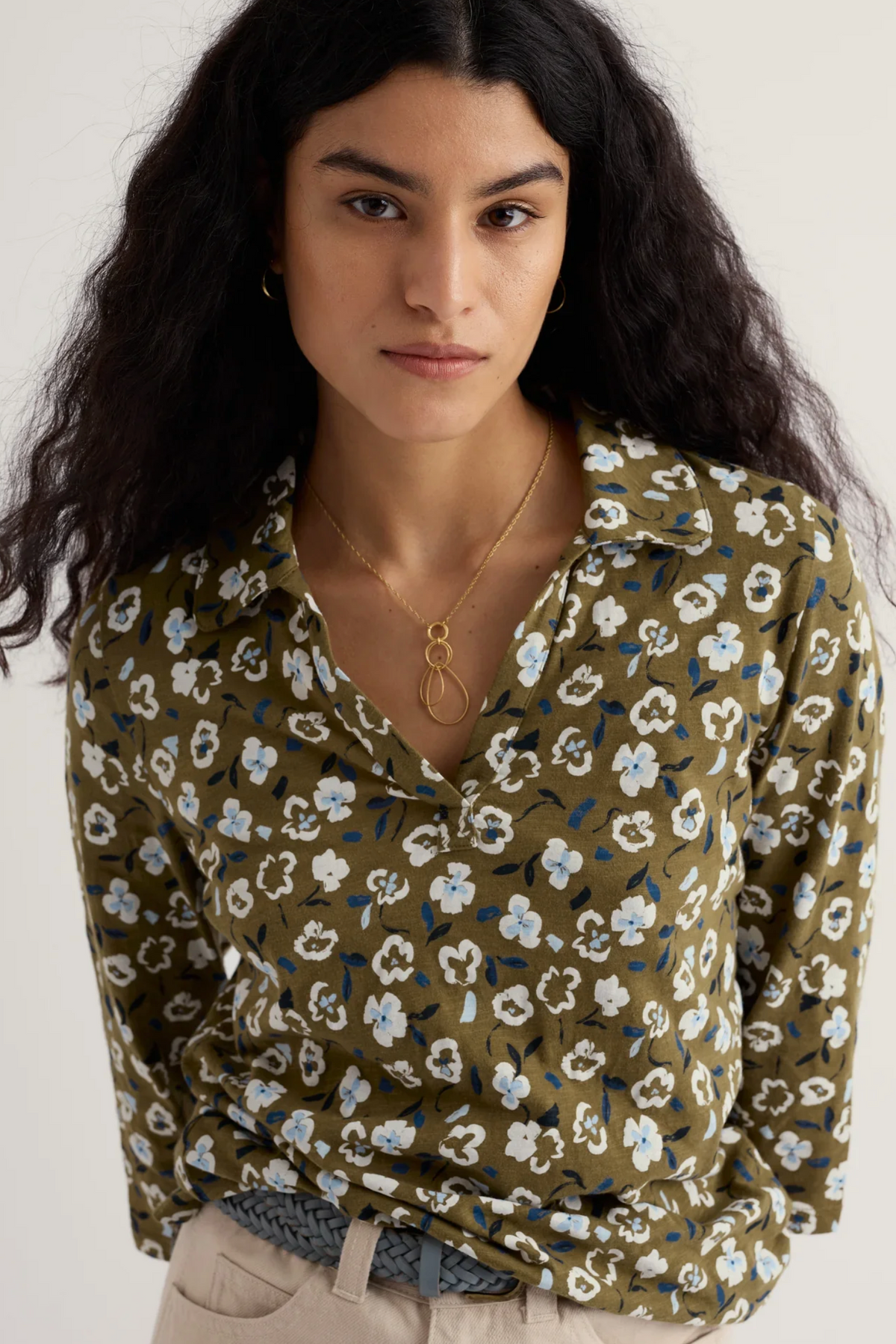 Seasalt Cornwall Wavecrest Shirt in Arty Pansy Seagrass