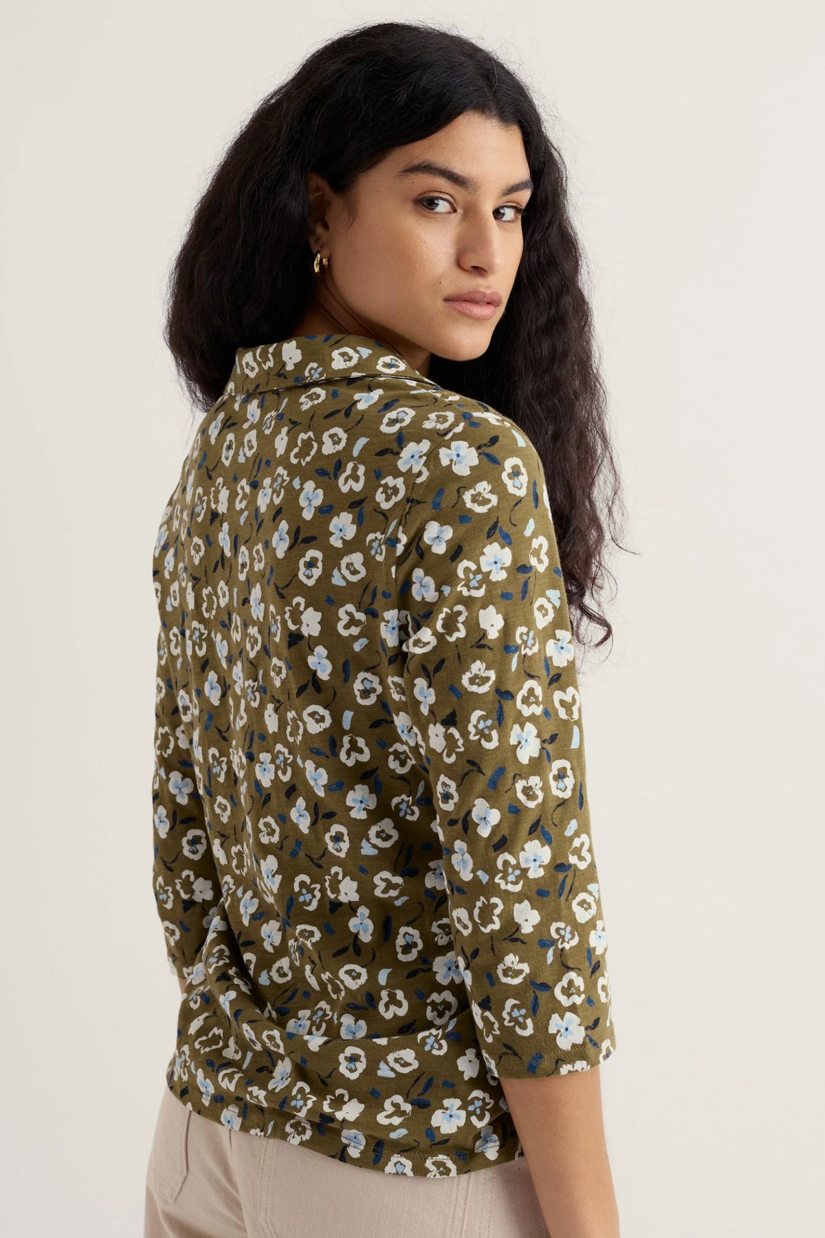 Seasalt Cornwall Wavecrest Shirt in Arty Pansy Seagrass