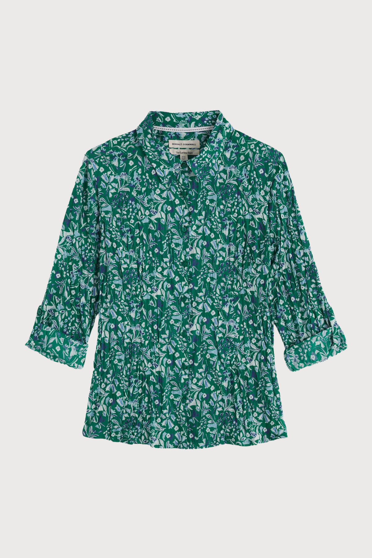 Seasalt Cornwall Larissa Shirt in Woodland Floral Dark Stem