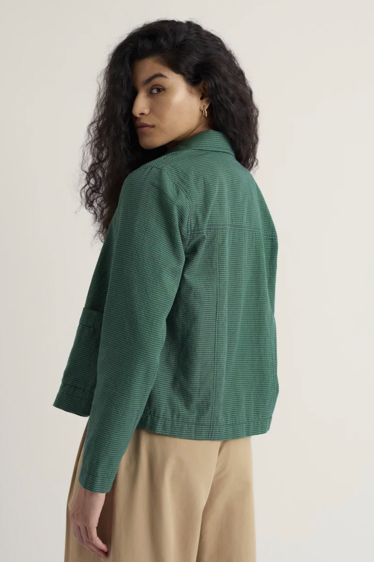Seasalt Cornwall Carnon Downs Jacket in Forest Garden Spring Green