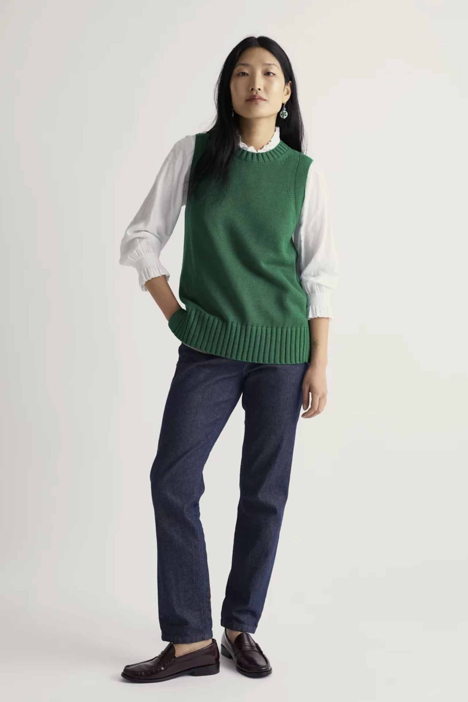 Seasalt Cornwall Redstart Vest in Dark Stem
